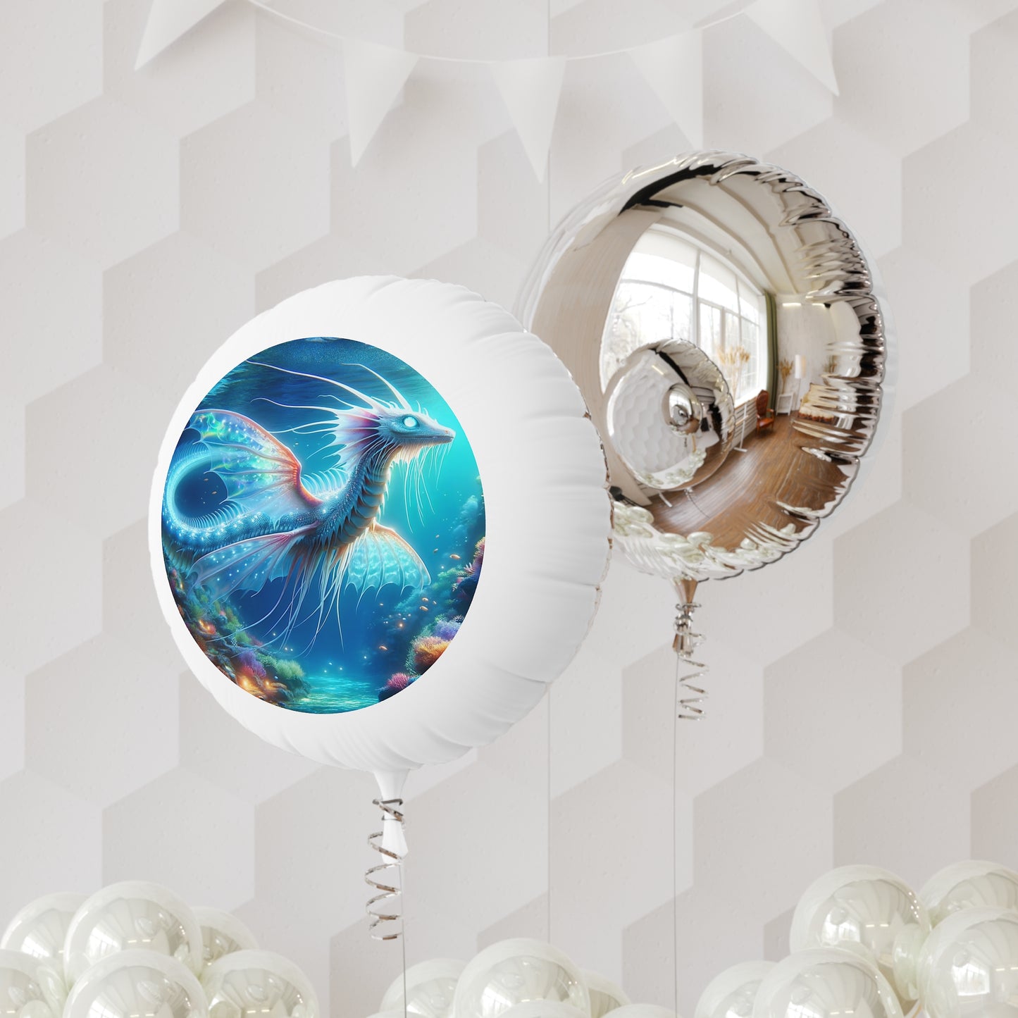 Ballon | Helium | Mylar | Mythische Zeedraak | Onderwaterfantasie