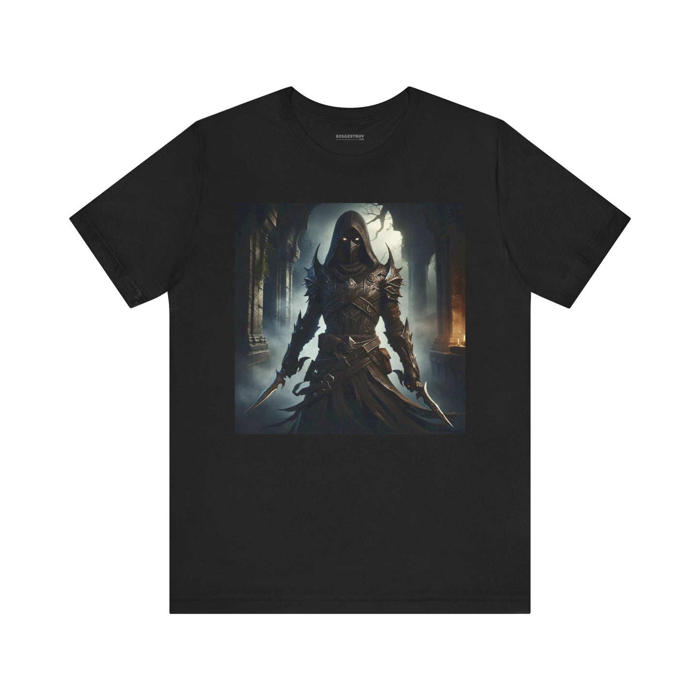 เสื้อยืด | ยูนิเซ็กส์ | เสื้อยืดเจอร์ซีย์ | แขนสั้น | จอมนักฆ่าเงามืด | นักล่าวิญญาณ