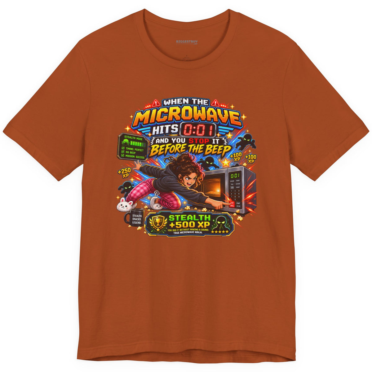 Beep Beatdown - Classic Jersey Tee in Autumn, front view