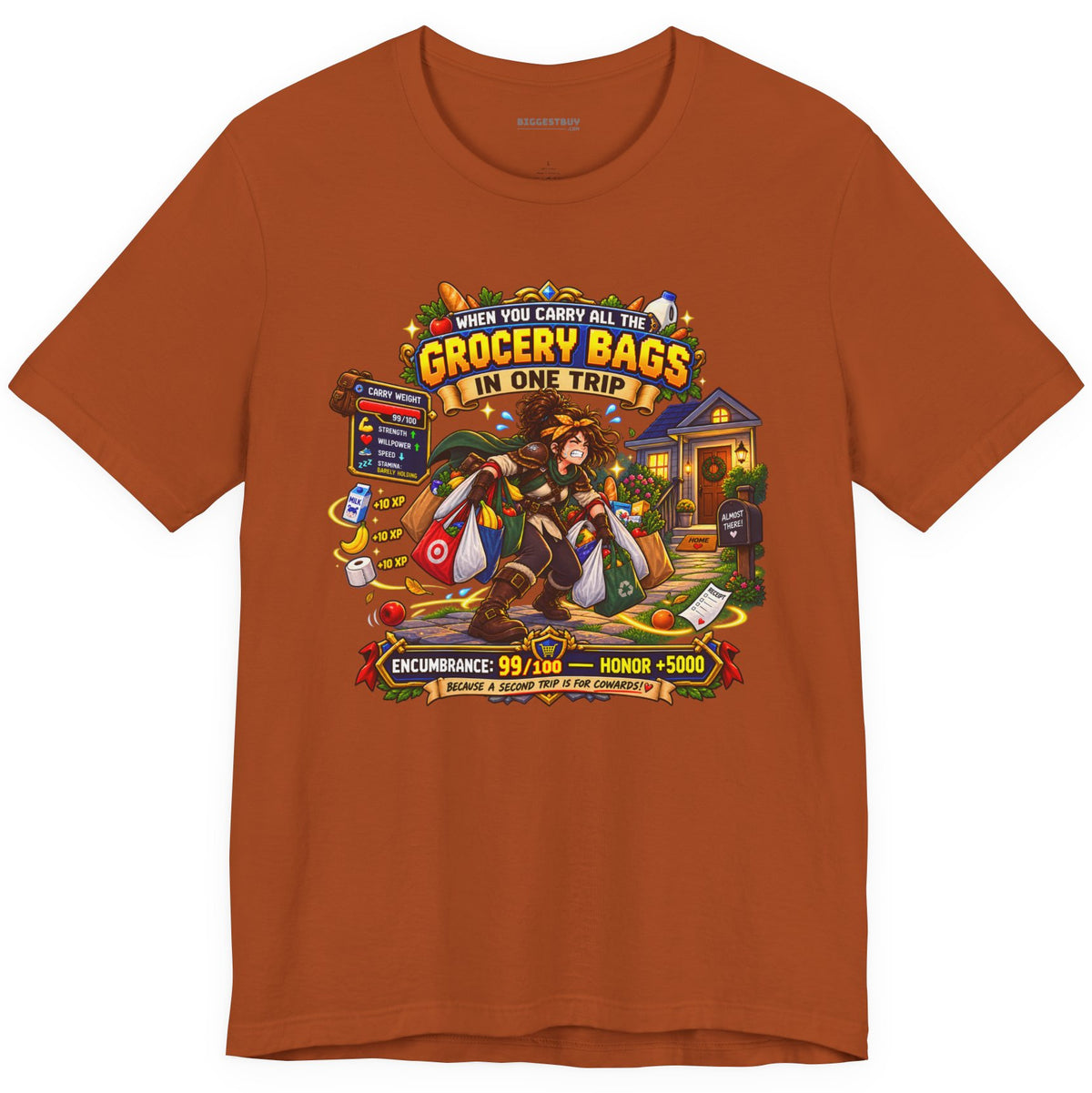 Buddy Bags - Classic Jersey Tee in Autumn, front view