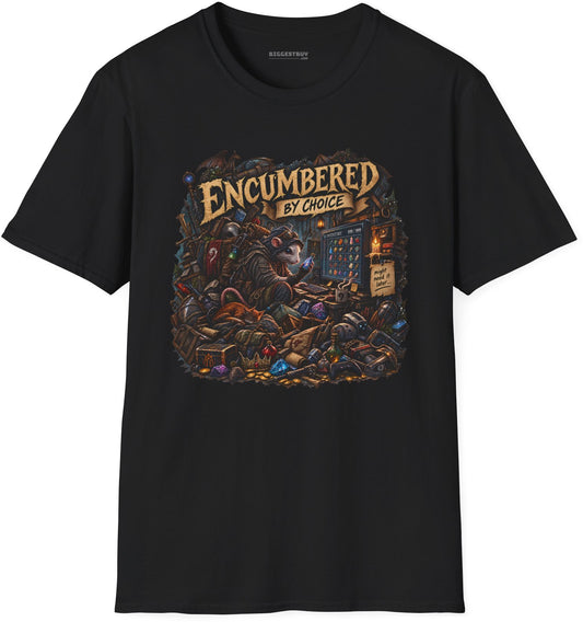 Choice Overload - Softstyle T-Shirt in Black, front view