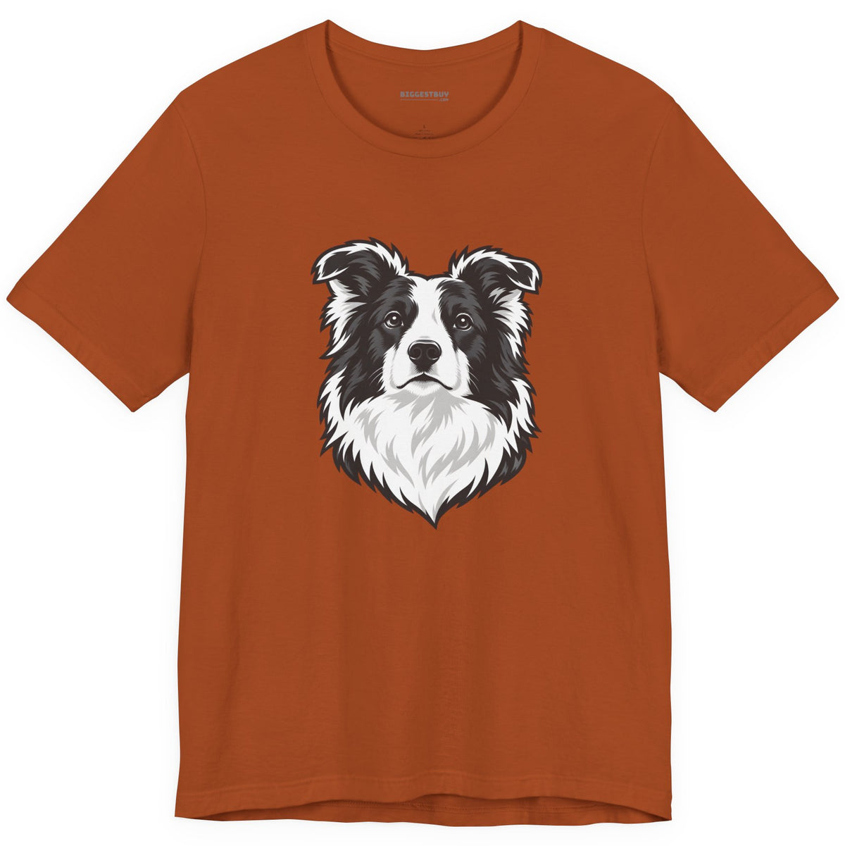 Collie Crest - Classic Jersey Tee in Autumn, front view