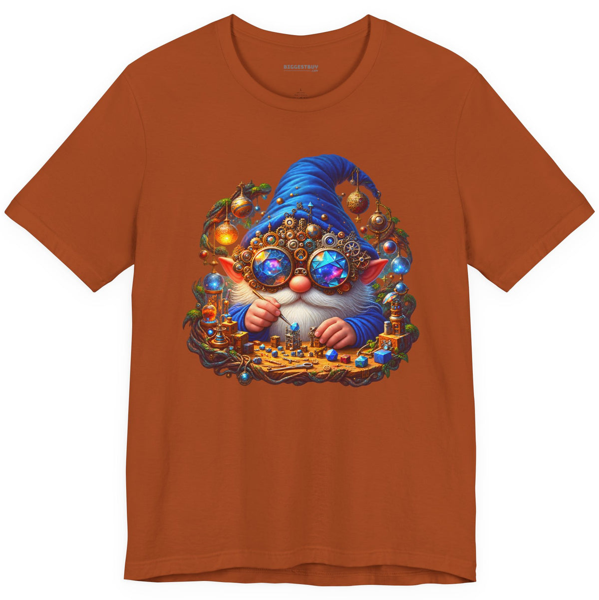 Gnome Of - Classic Jersey Tee in Autumn, front view