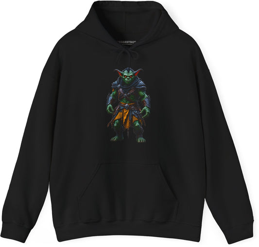 Goblin Rogue - Pullover Hoodie in Black, front view