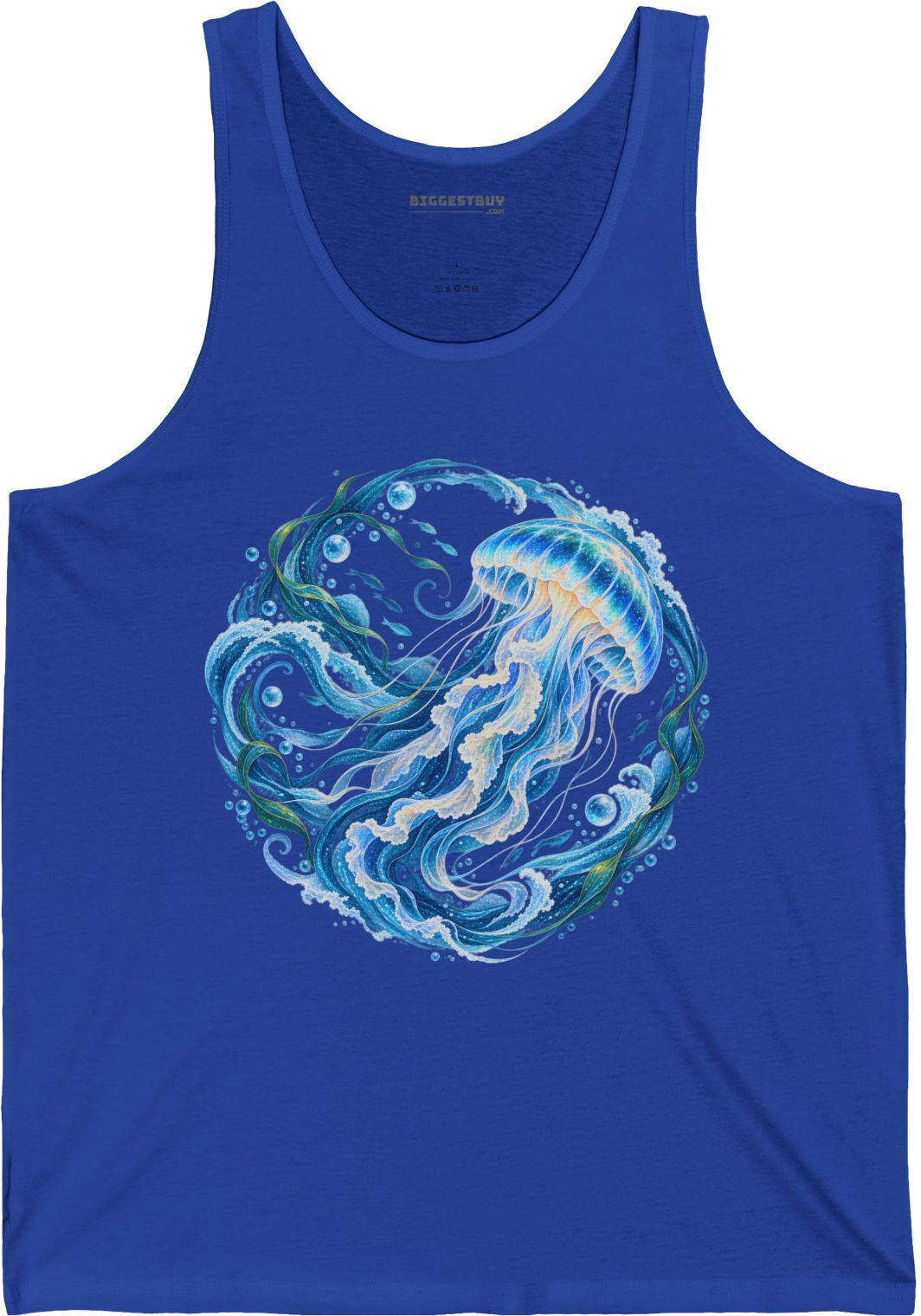 Jellylicious - Jersey Tank Top in True Royal, front view