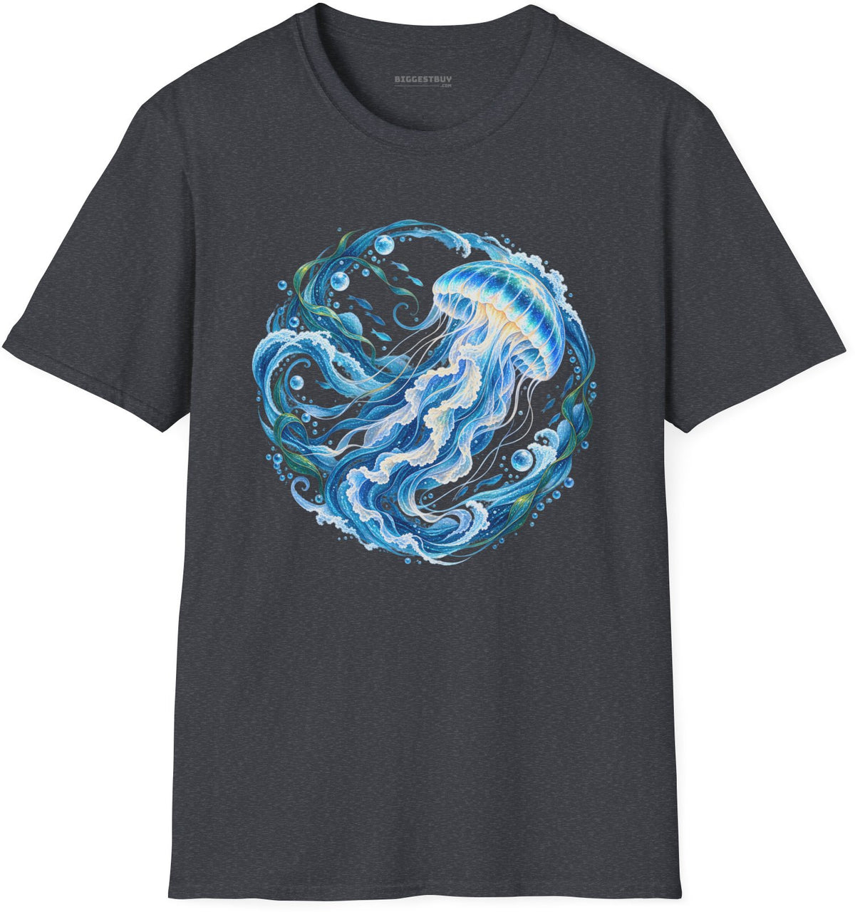 Jellylicious - Softstyle T-Shirt in Dark Heather Grey, front view