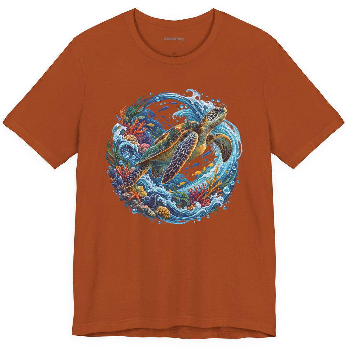 Sea Serenade - Classic Jersey Tee in Autumn, front view