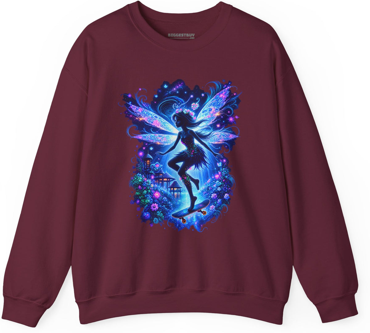 Skysurfer - Crewneck Sweatshirt in Maroon, front view