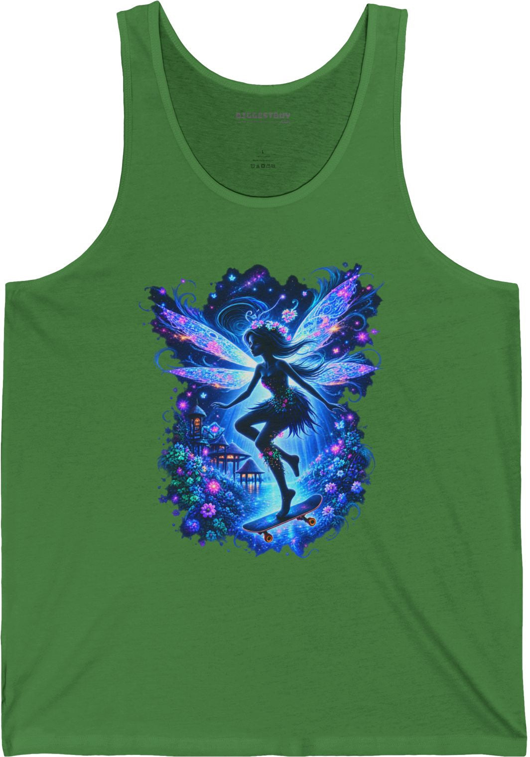 Skysurfer - Jersey Tank Top in Leaf, front view