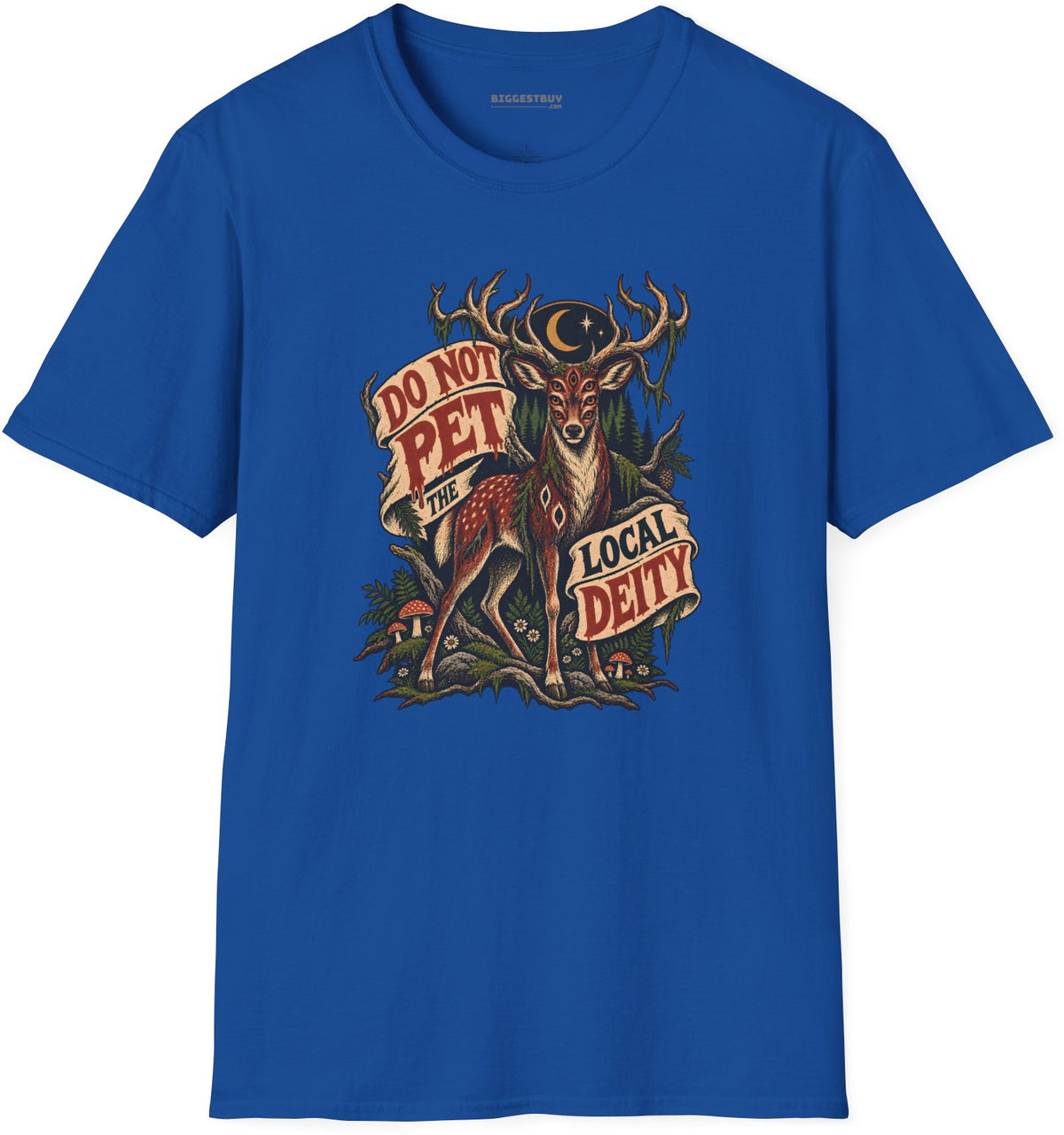 Social Deity - Softstyle T-Shirt in Royal, front view