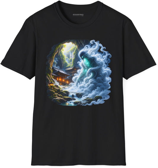 Spirit Portal - Softstyle T-Shirt in Black, front view