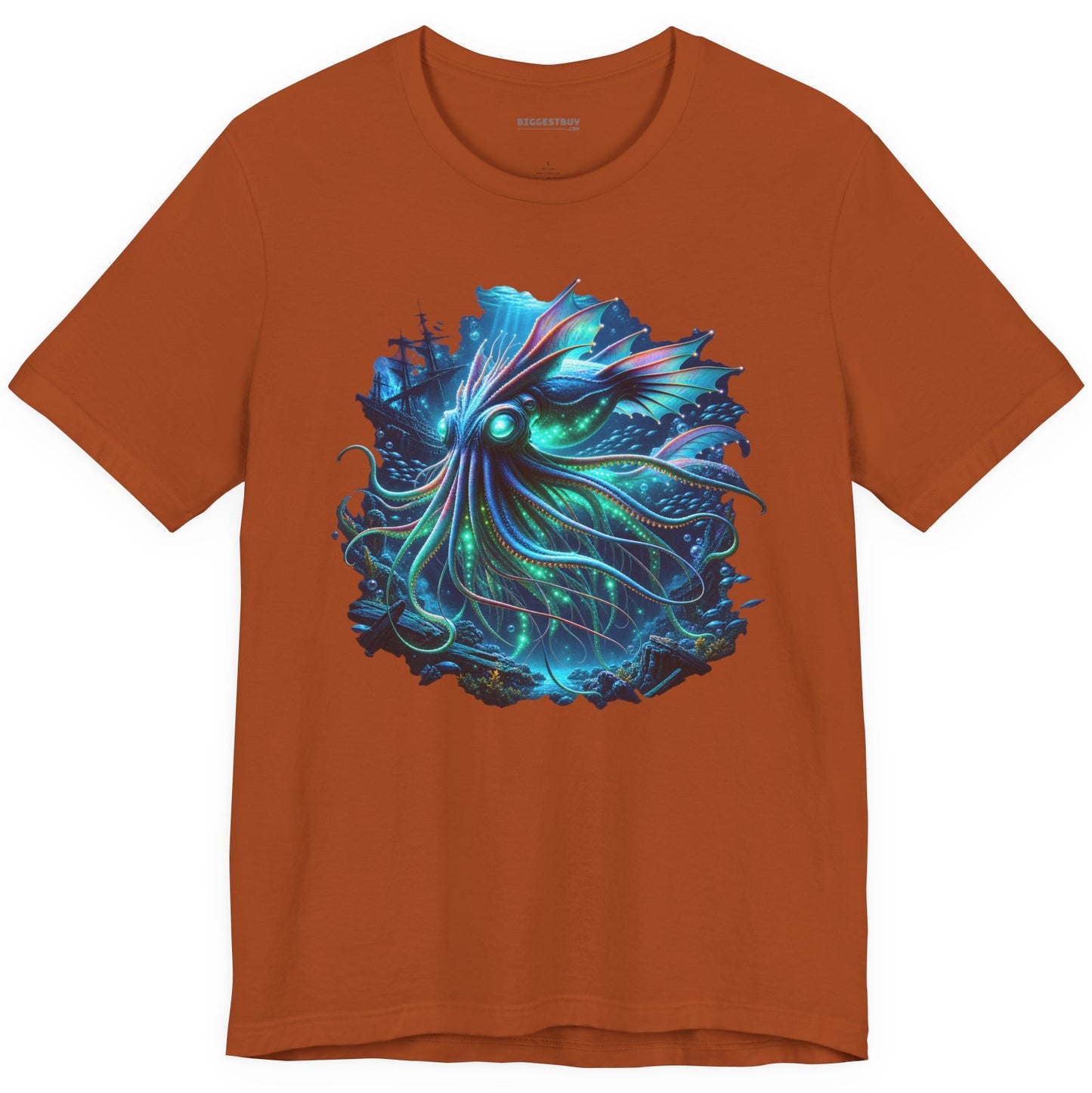 Squishy Octopus - Classic Jersey Tee in Autumn, front view