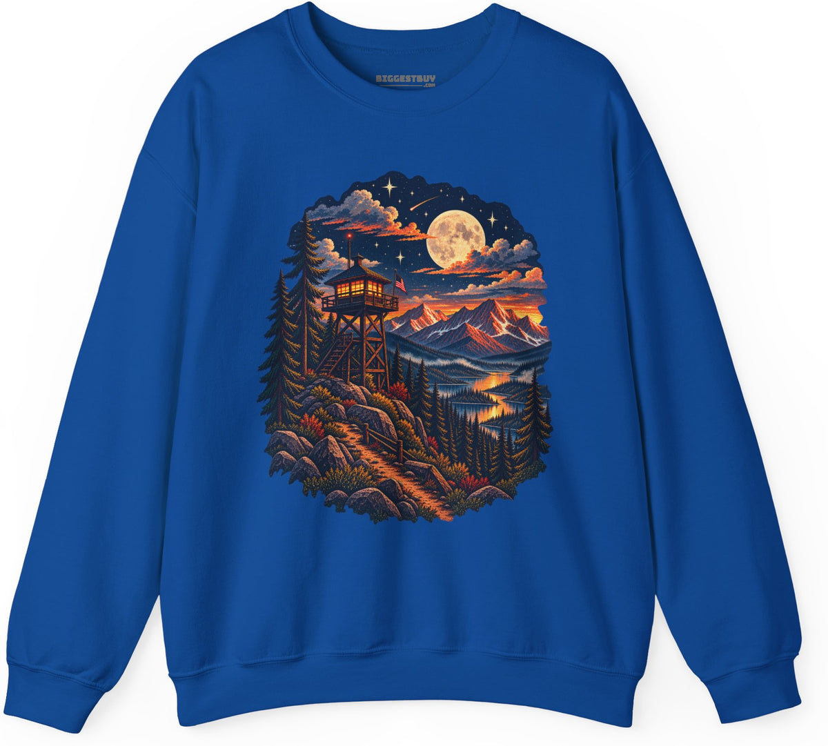 Star-Crossed Summit - Crewneck Sweatshirt in Royal, front view
