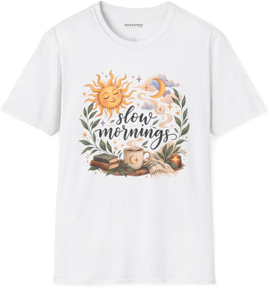 Sunshine Kisses - Softstyle T-Shirt in White, front view