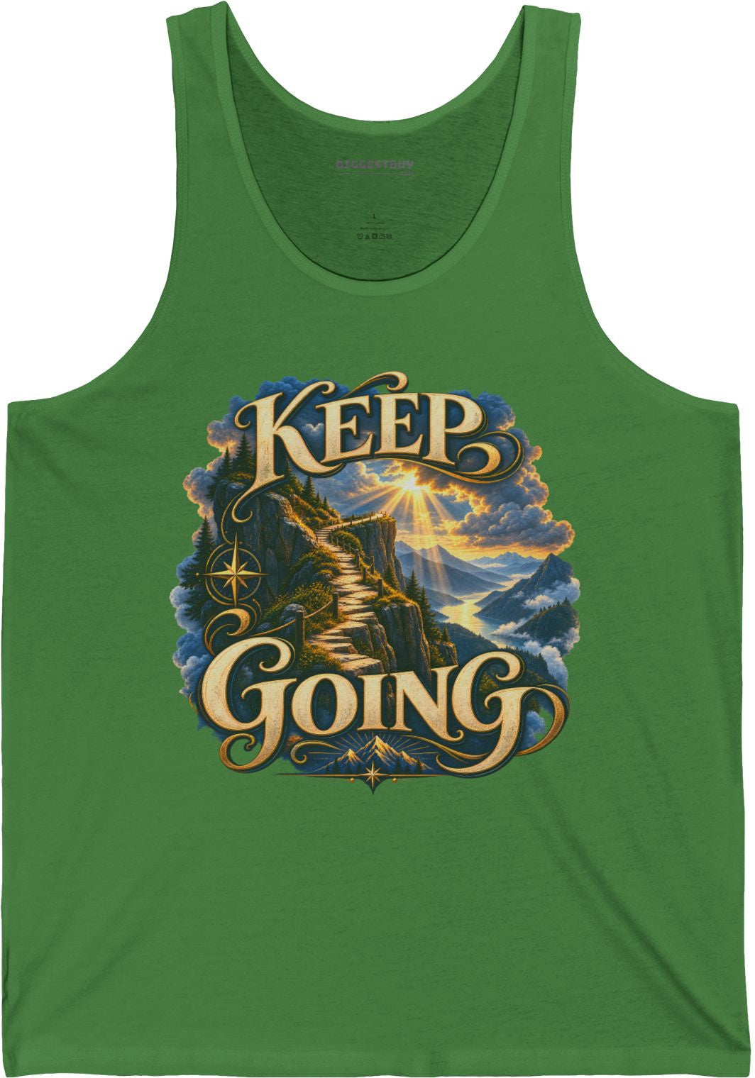 Trailblazer - Jersey Tank Top in Leaf, front view