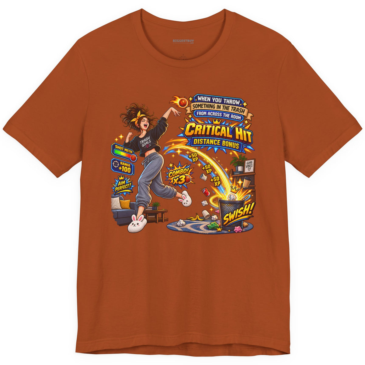 Trash Dance - Classic Jersey Tee in Autumn, front view