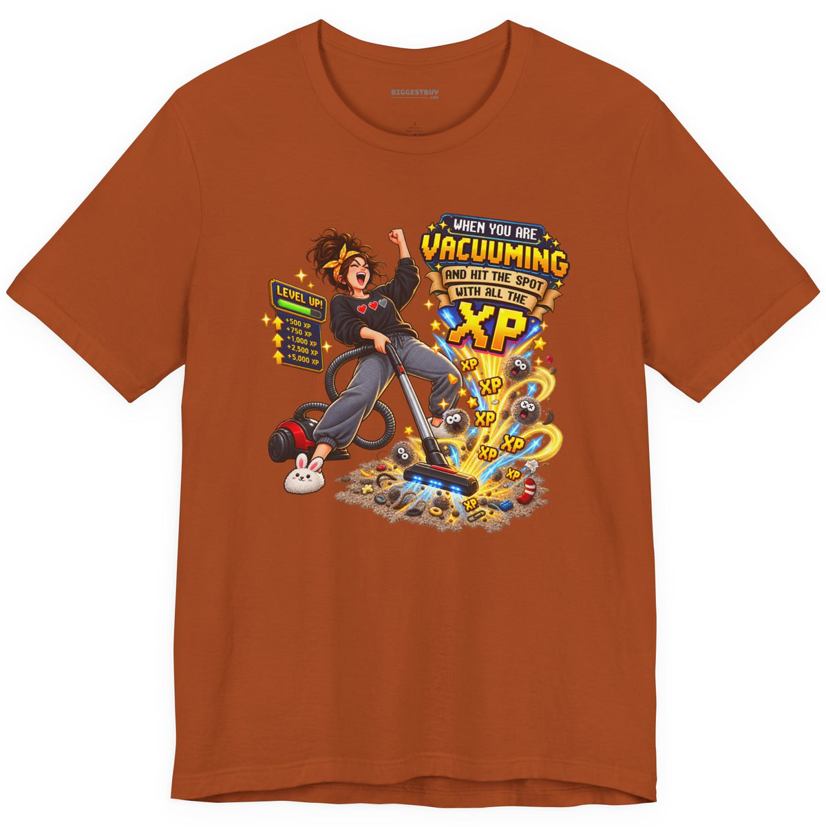 Vacuum Victory - Classic Jersey Tee in Autumn, front view