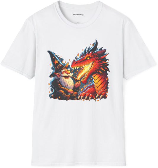 Wizards And - Softstyle T-Shirt in White, front view