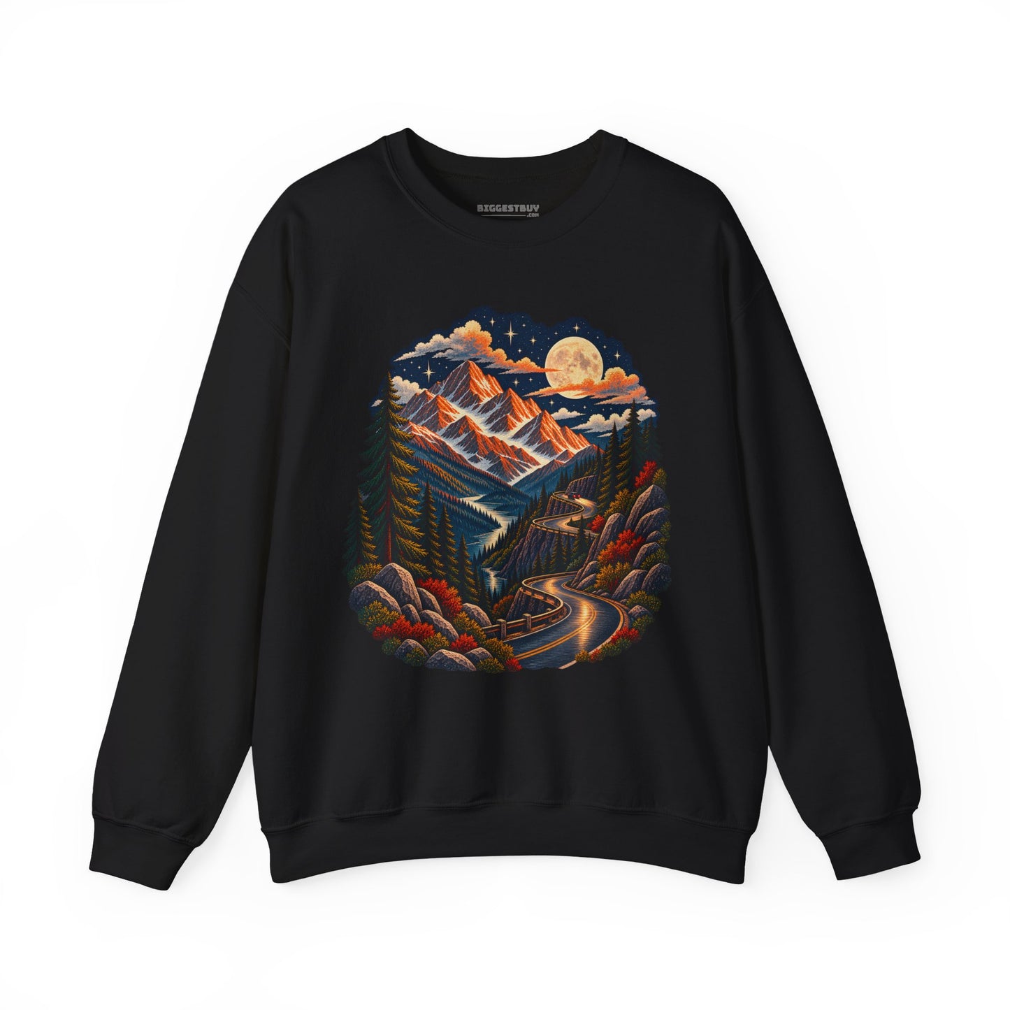 Moonlit Mountain - Crewneck Sweatshirt