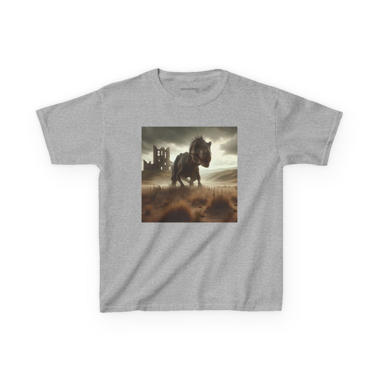 Camiseta | Camiseta Infantil | Algodão Pesado | Ficção Dinossáurica | T-Rex Ancestral