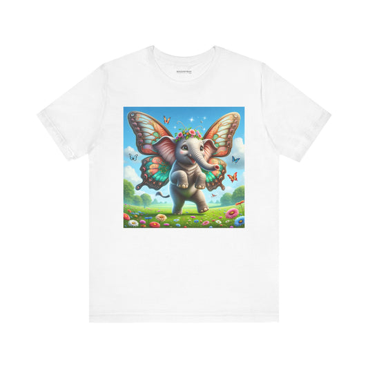 Camiseta | Unisex | Camiseta de punto | Manga corta | Fantasía Mágica | Fábula Alada | Elefante