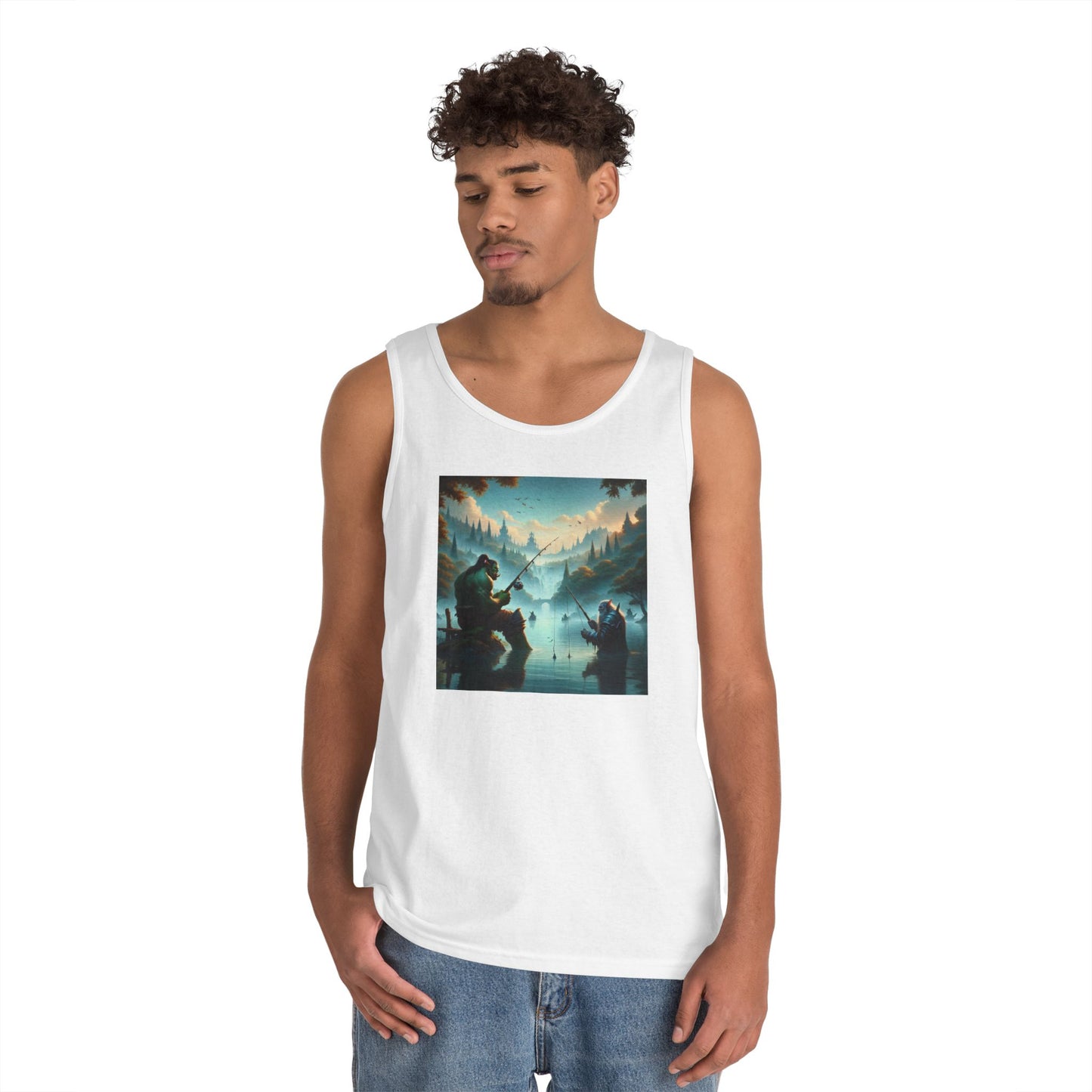 เสื้อกล้าม | ยูนิเซ็กส์ | ผ้าฝ้ายเนื้อหนา | แฟนตาซีสันติภาพ | ออร์คและคนแคระ