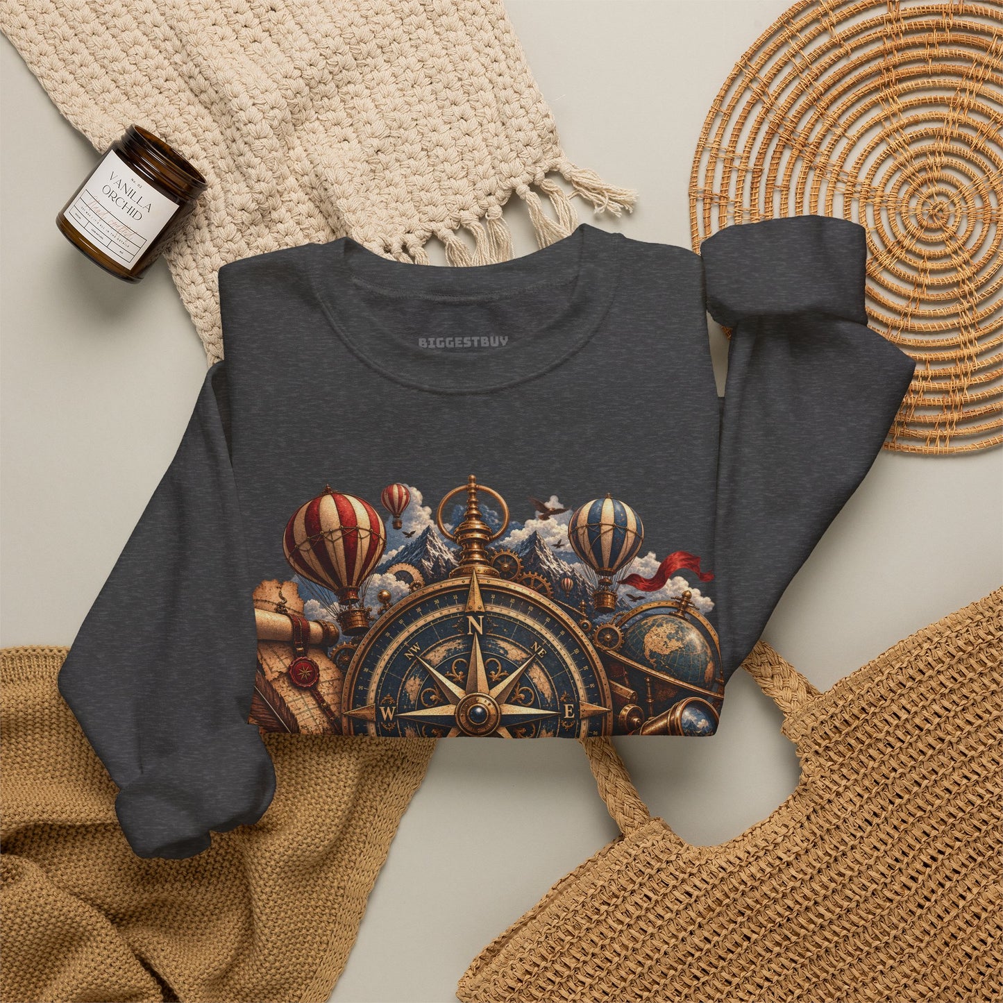 Navigatin Nostalgia - Crewneck Sweatshirt