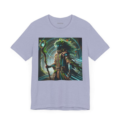 T-skjorte | Unisex | Jersey-T-skjorte | Kort erme | Skogmytologi | Techno-Leshy | Vokter