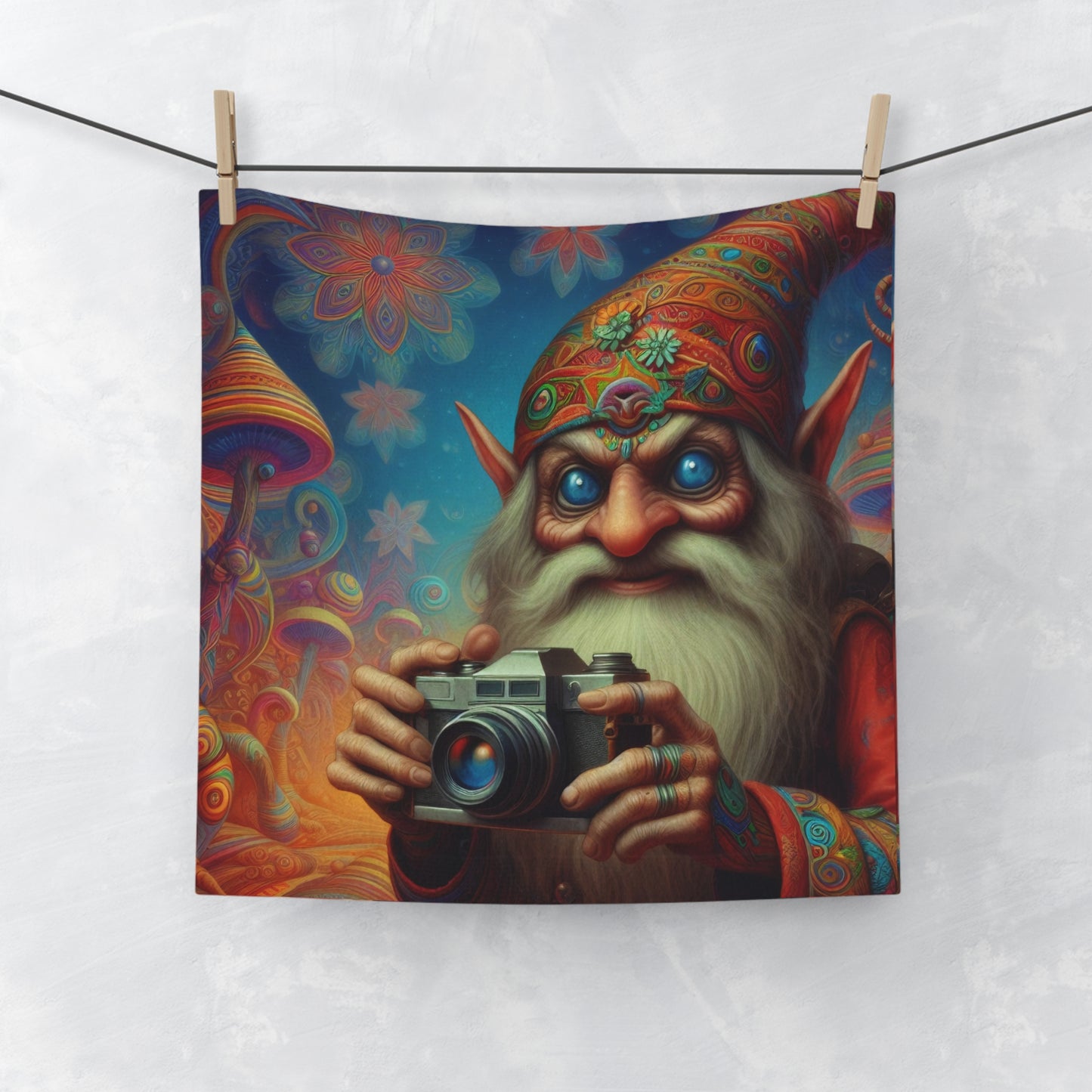 Handdoek | Washandje | Fantasy | Sprookjeskunst | Domovoi