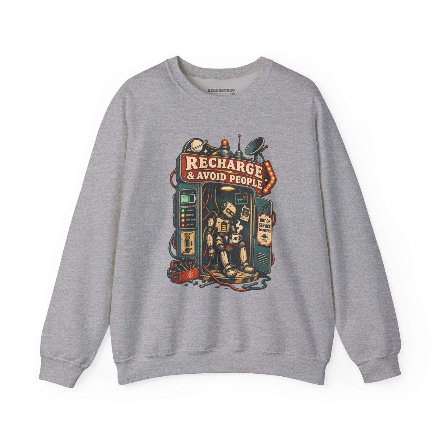 Social Recharge - Crewneck Sweatshirt