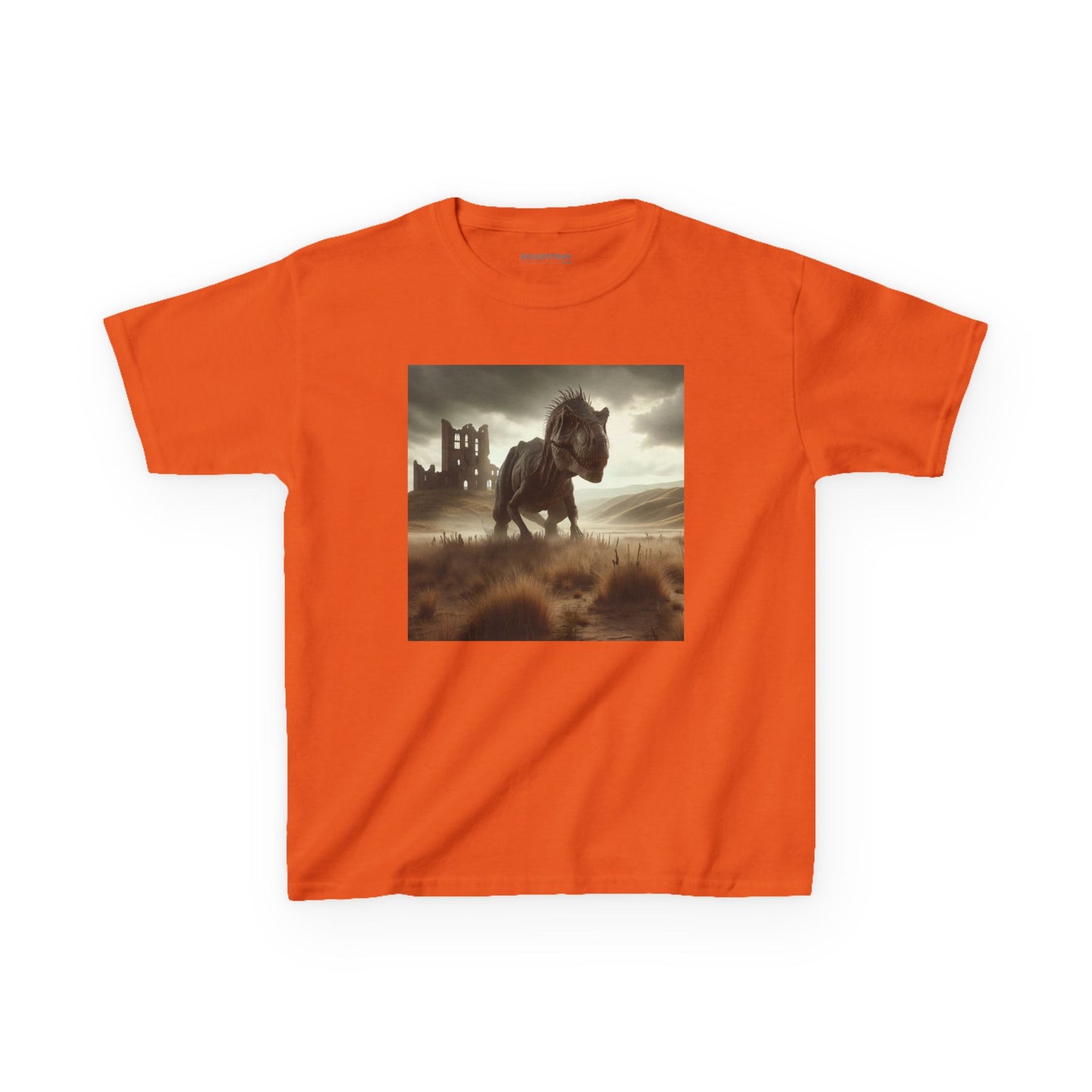 Camiseta | Camiseta Infantil | Algodão Pesado | Ficção Dinossáurica | T-Rex Ancestral