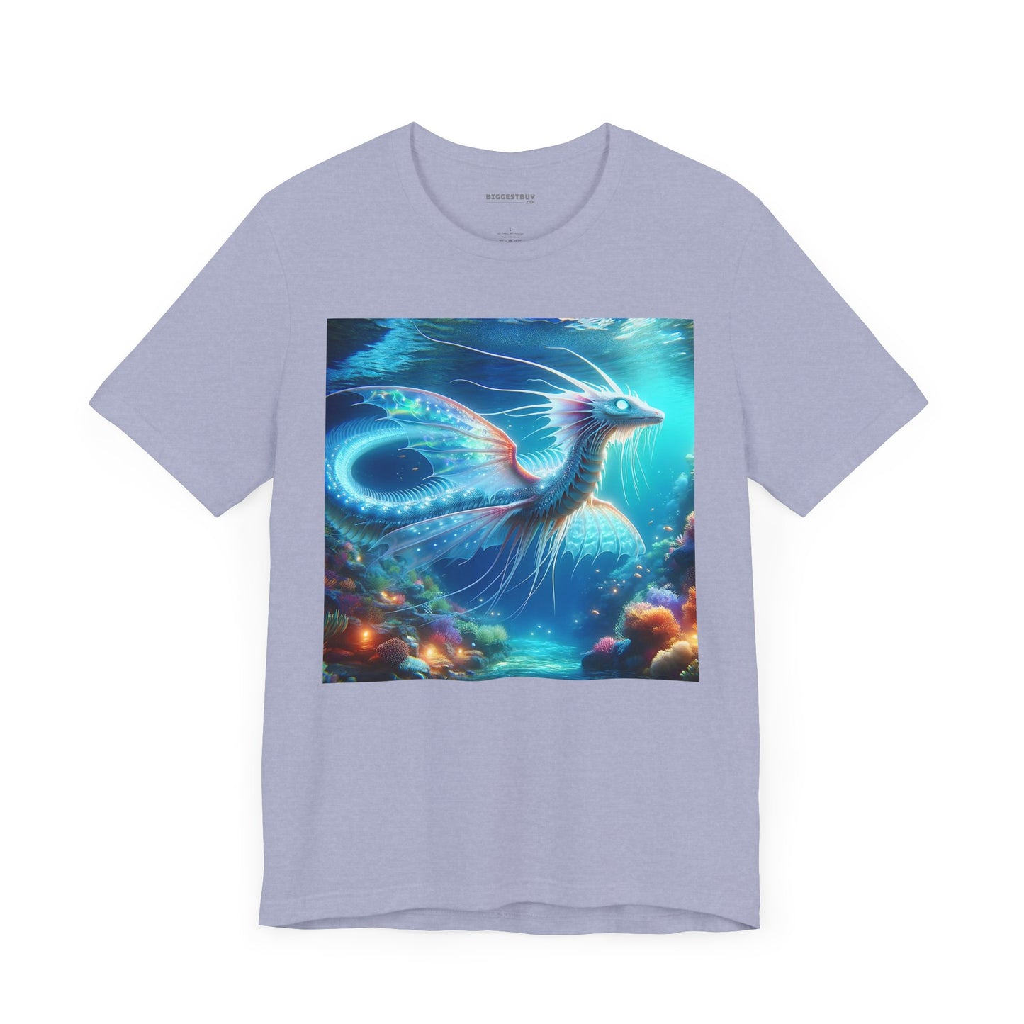 Camiseta | Unisex | Camiseta de punto | Manga corta | Fantasía Acuática | Dragón Marino