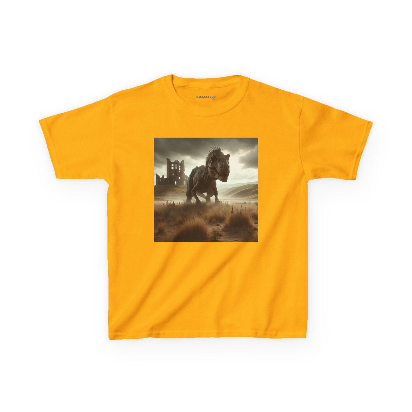 Camiseta | Camiseta Infantil | Algodão Pesado | Ficção Dinossáurica | T-Rex Ancestral