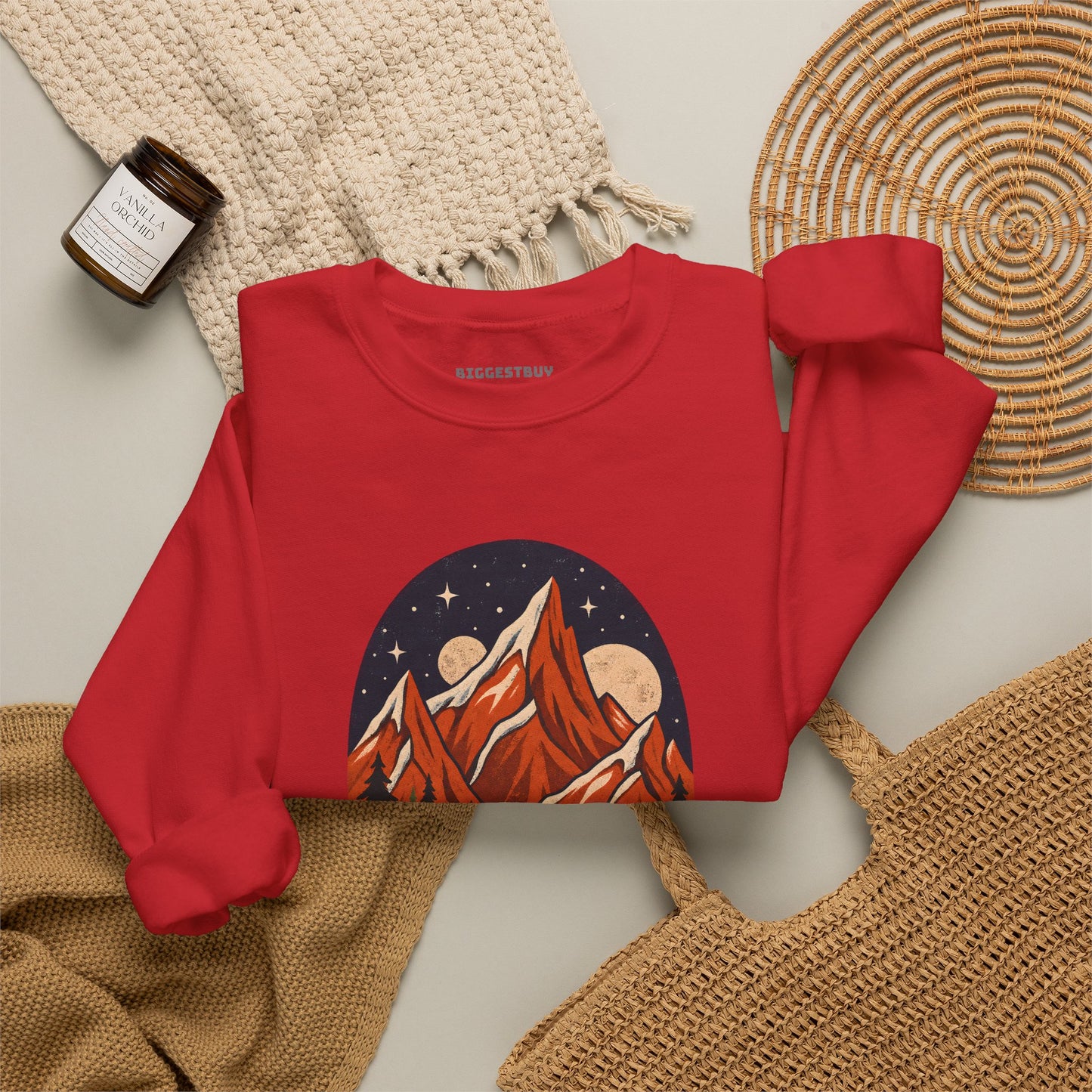 Mountain Maze - Crewneck Sweatshirt