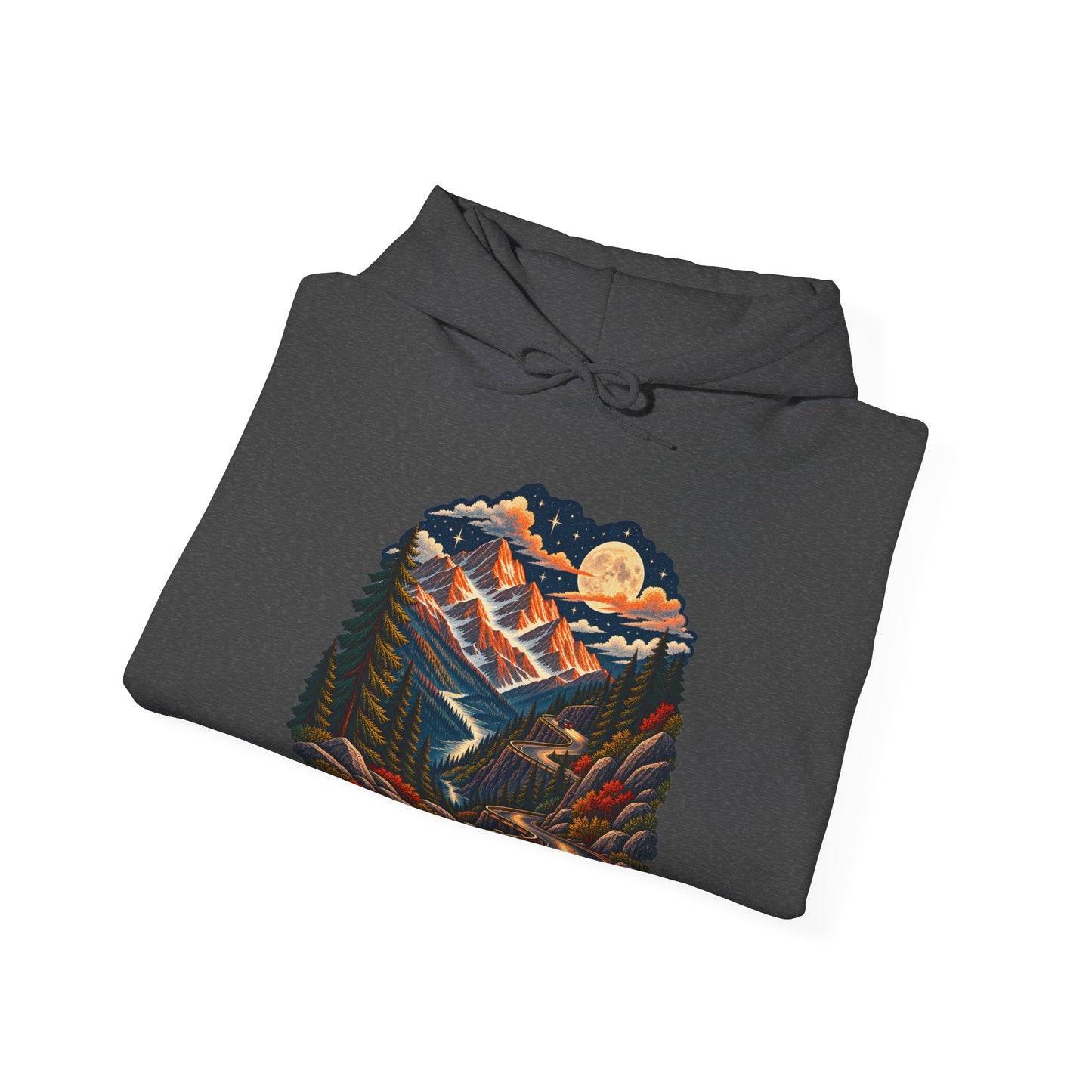 Moonlit Mountain - Pullover Hoodie