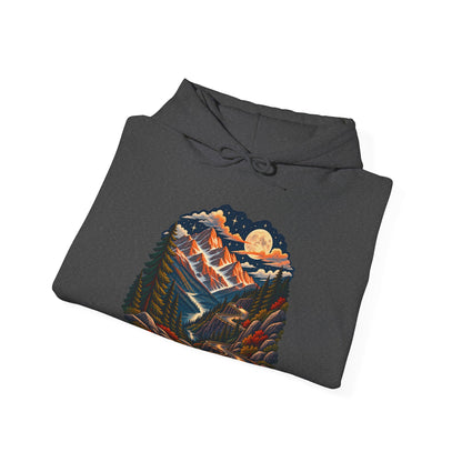 Moonlit Mountain - Pullover Hoodie