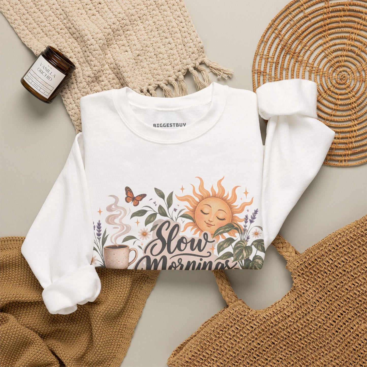 Sunrise Snuggles - Crewneck Sweatshirt