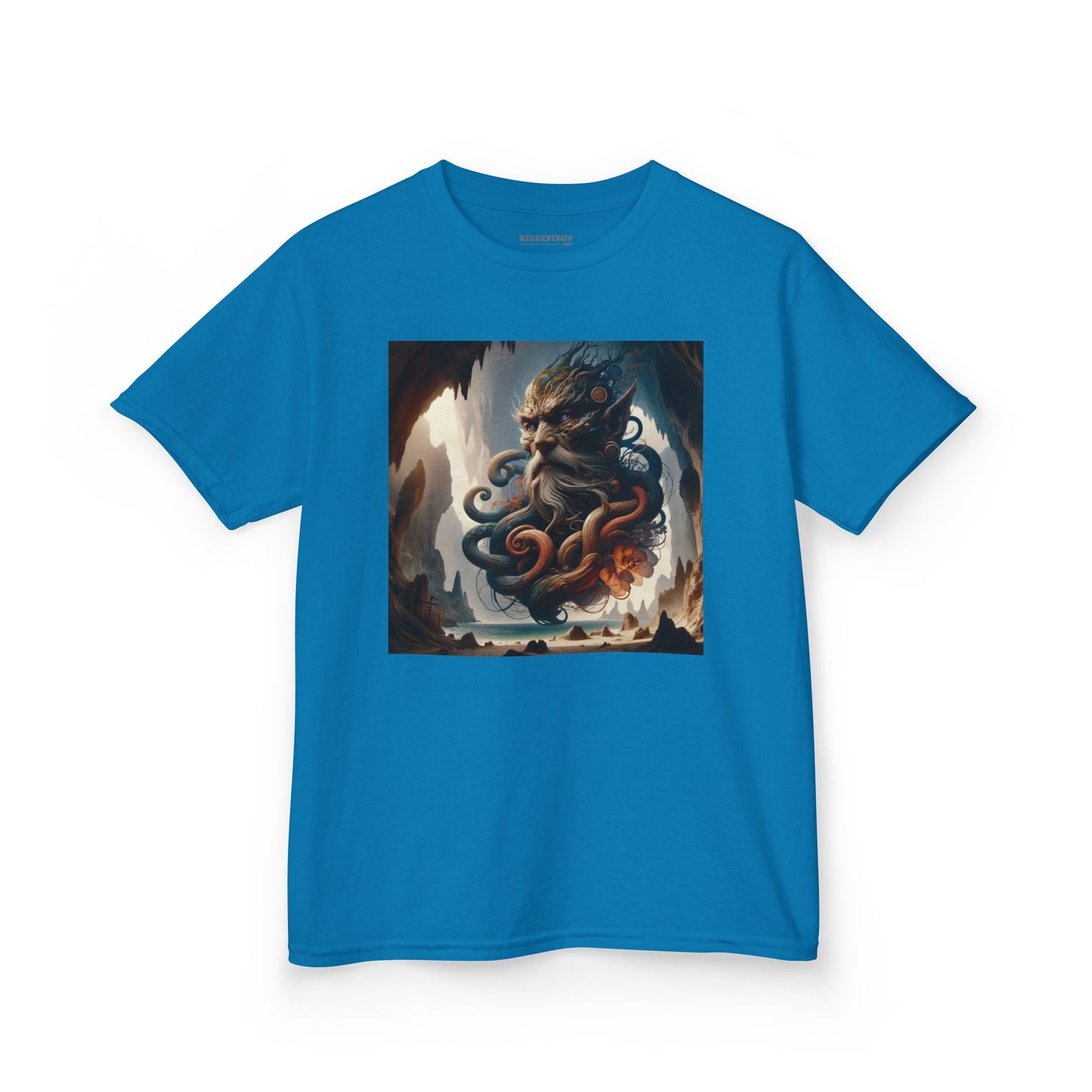 Camiseta | Camiseta Infantil | Algodão Pesado | Mitologia Marinha | Deus do Mar