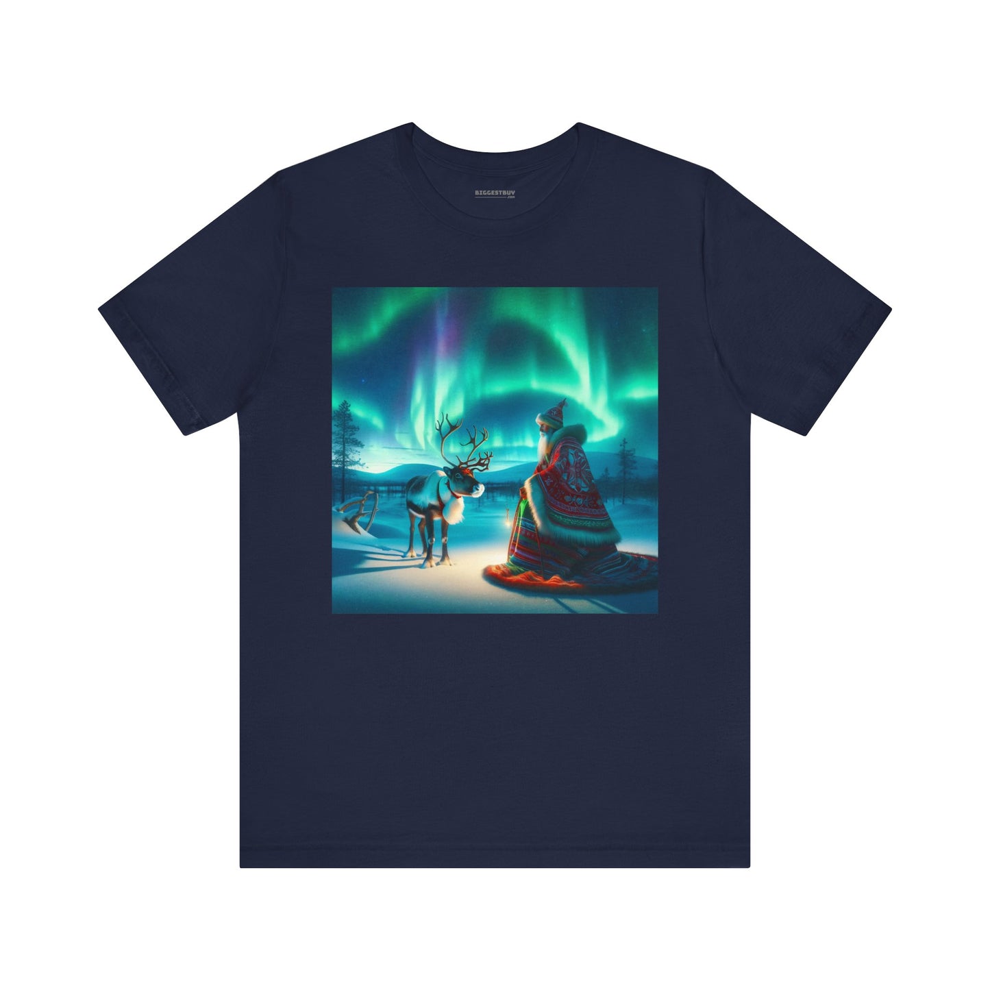 T-shirt | Unisex | Maglietta in jersey | Manica corta | Misticismo Artico | Sciamano Sami
