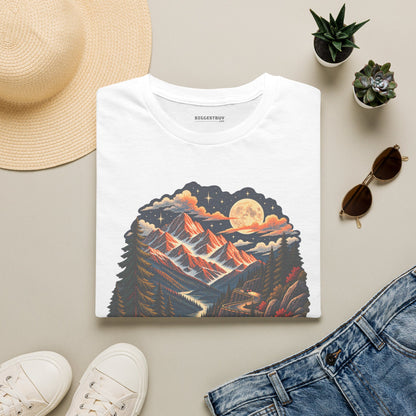 Moonlit Mountain - Softstyle T-Shirt