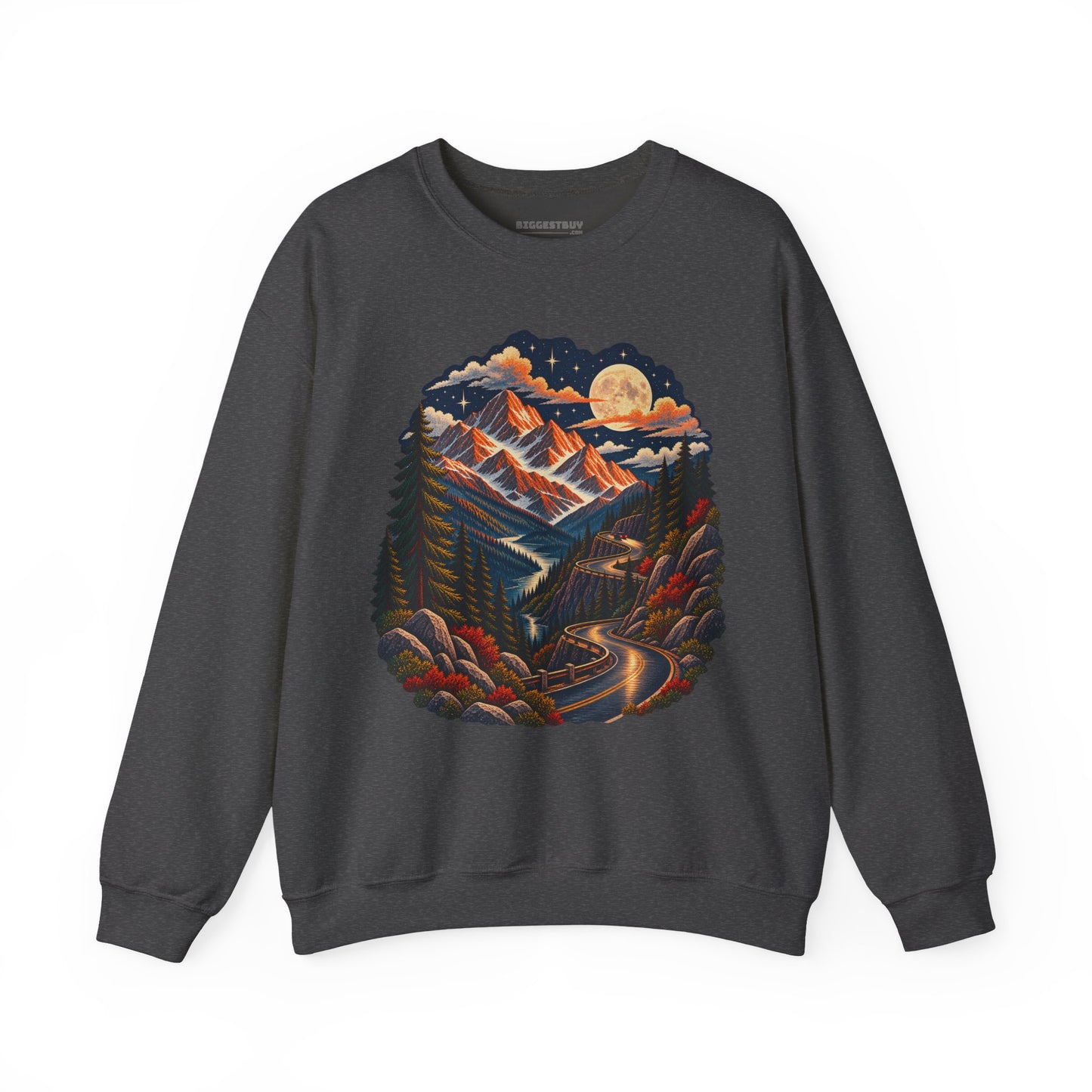 Moonlit Mountain - Crewneck Sweatshirt