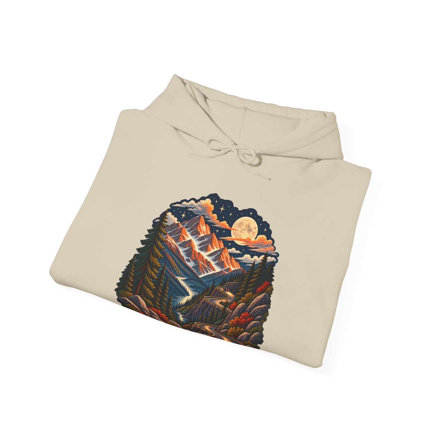 Moonlit Mountain - Pullover Hoodie