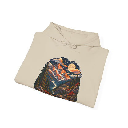 Moonlit Mountain - Pullover Hoodie