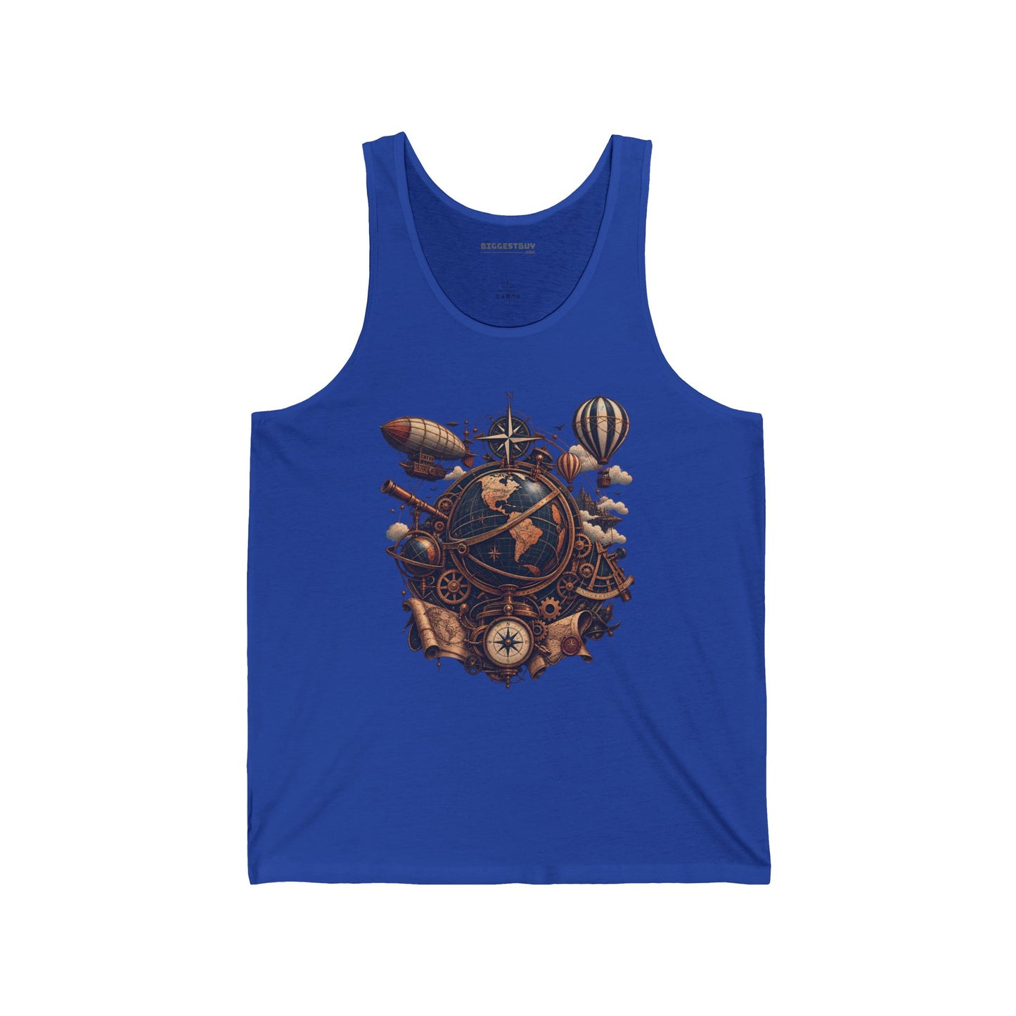 Steampunk Globe - Jersey Tank Top