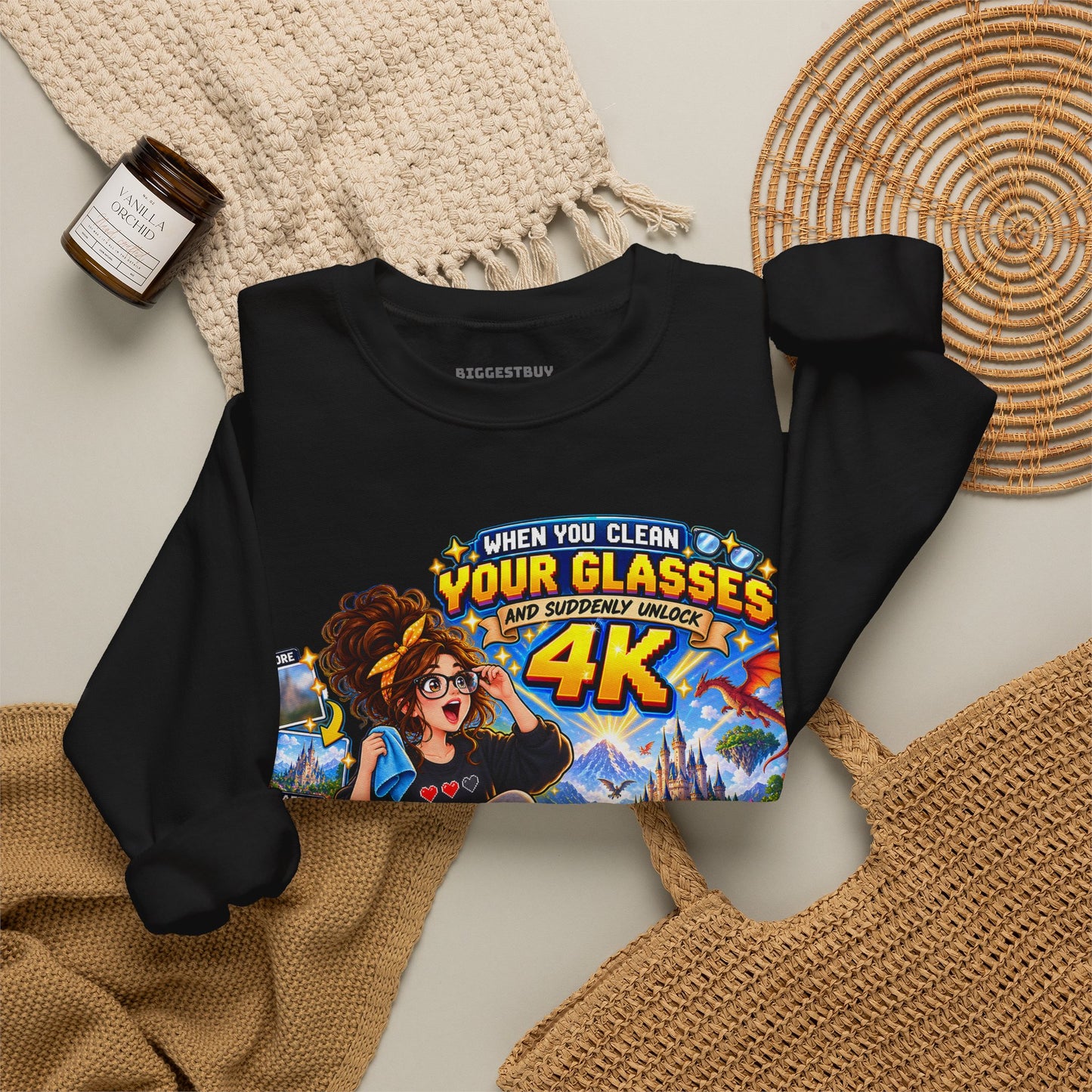 Glasses Galaxy - Crewneck Sweatshirt