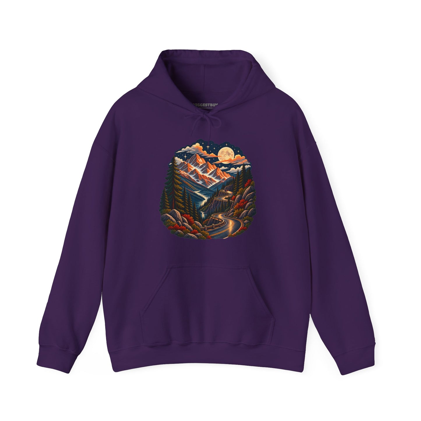 Moonlit Mountain - Pullover Hoodie