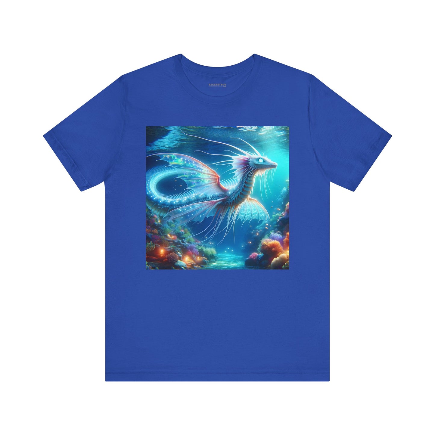 Camiseta | Unisex | Camiseta de punto | Manga corta | Fantasía Acuática | Dragón Marino