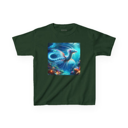 T-Shirt | Koszulka dziecięca | Ciężka bawełna | Mitologia morska | Ryujin | Smok wodny