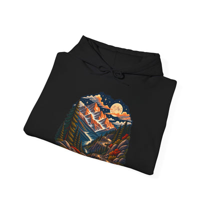 Moonlit Mountain - Pullover Hoodie