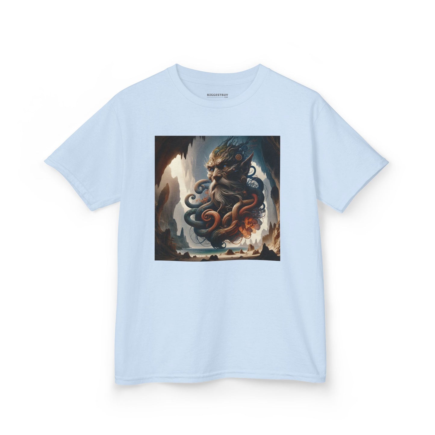 Camiseta | Camiseta Infantil | Algodão Pesado | Mitologia Marinha | Deus do Mar